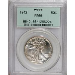 1942 50C PR66 PCGS