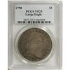Image 3 : 1798 $1 Large Eagle VF25 PCGS