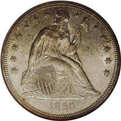 1860-O $1 MS63 NGC