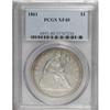 1861 $1 XF40 PCGS
