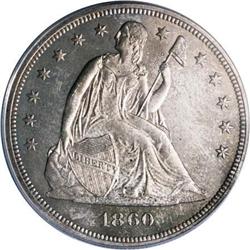 1860 $1 PR63 ANACS