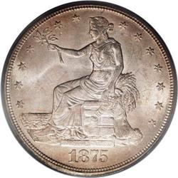 1875-S T$1 MS64 PCGS