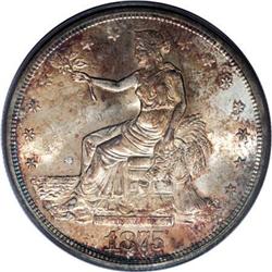1875-S T$1 MS64 PCGS