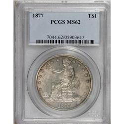 1877 T$1 MS62 PCGS