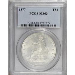 1877 T$1 MS63 PCGS