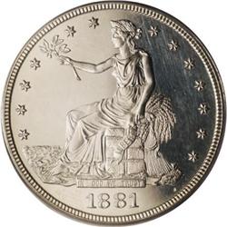 1881 T$1 PR62 Cameo PCGS 