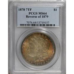 1878 7TF $1 Reverse of 1879 MS64 PCGS