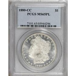 1880-CC $1 MS65 Prooflike PCGS