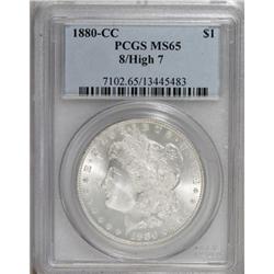 1880-CC $1 8 Over High 7 MS65 PCGS
