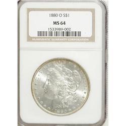 1880-O $1 MS64 NGC