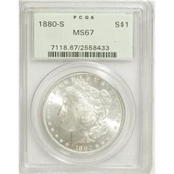 1880-S $1 MS67 PCGS