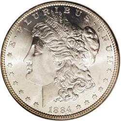 1884 $1 MS67 NGC