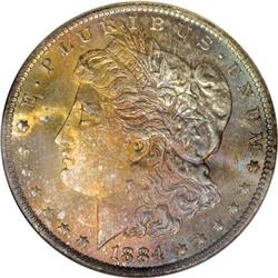 1884-O $1 MS67 NGC