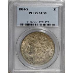 1884-S $1 AU58 PCGS
