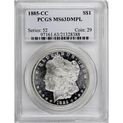 1885-CC $1 MS63 Deep Mirror Prooflike PCGS