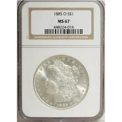 1885-O $1 MS67 NGC