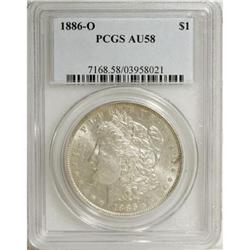 1886-O $1 AU58 PCGS