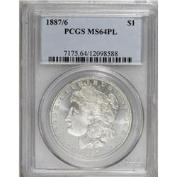 1887/6 $1 MS64 Prooflike PCGS