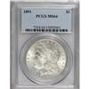 Image 1 : 1891 $1 MS64 PCGS