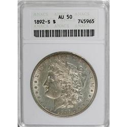1892-S $1 AU50 ANACS