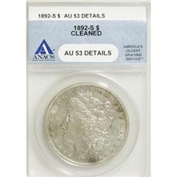 1892-S $1 AU53 Details ANACS