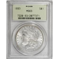 1893 $1 MS63 PCGS
