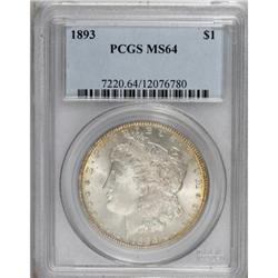 1893 $1 MS64 PCGS