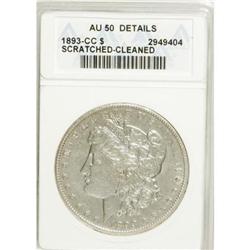 1893-CC $1 AU50 Details ANACS
