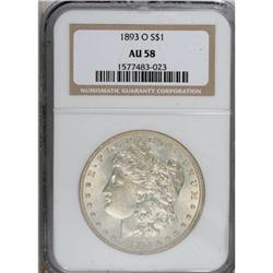 1893-O $1 AU58 NGC