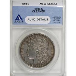 1894 $1 AU50 Details ANACS