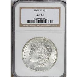 1894-O $1 MS61 NGC