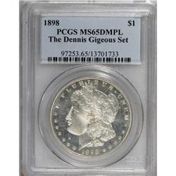 1898 $1 MS65 Deep Mirror Prooflike PCGS