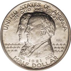 1921 50C Alabama 2x2 MS66 PCGS