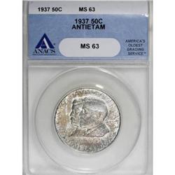 1937 50C Antietam MS63 ANACS