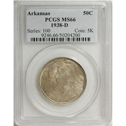 1938-D 50C Arkansas MS66 PCGS