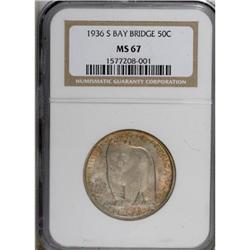 1936-S 50C Bay Bridge MS67 NGC