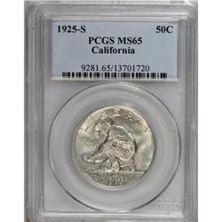 1925-S 50C California MS65 PCGS