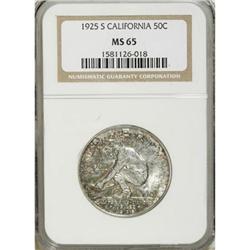 1925-S 50C California MS65 NGC