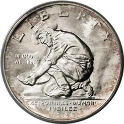 1925-S 50C California MS67 PCGS