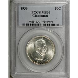 1936 50C Cincinnati MS66 PCGS