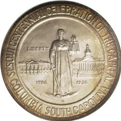 1936-D 50C Columbia MS68 NGC