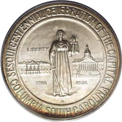 1936-S 50C Columbia MS68 PCGS