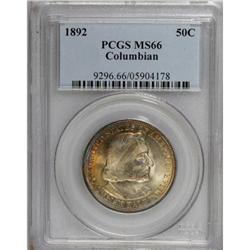 1892 50C Columbian MS66 PCGS