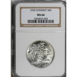 1935 50C Connecticut MS66 NGC