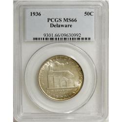 1936 50C Delaware MS66 PCGS