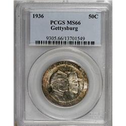1936 50C Gettysburg MS66 PCGS