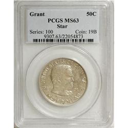 1922 50C Grant with Star MS63 PCGS
