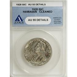 1928 50C Hawaiian AU55 ANACS