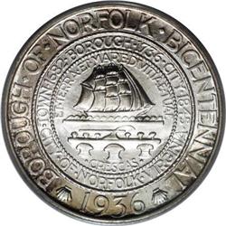 1936 50C Norfolk MS68 PCGS