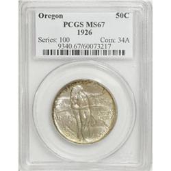1926 50C Oregon MS67 NGC